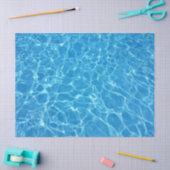 Papier Mousseline papier de tissu d'eau bleue électrique (Artisanat)