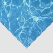 Papier Mousseline papier de tissu d'eau bleue électrique (Détail)