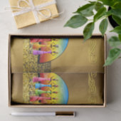 Papier Mousseline Papier de tissu décoratif Africain (Cadeau)