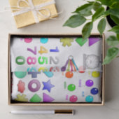 Papier Mousseline Papier de tissu décoratif bébé (Cadeau)