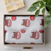 Papier Mousseline Papier de tissu décoratif Bus (Cadeau)