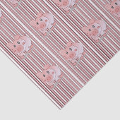Papier Mousseline Papier de tissu décoratif Cochon (Détail)