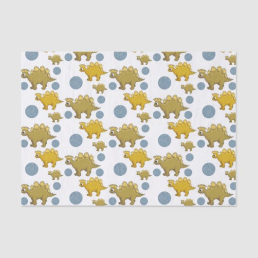 Papier Mousseline Papier de tissu décoratif Dinosaur (Recto)