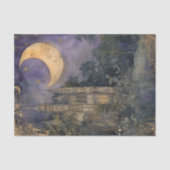 PAPIER MOUSSELINE PAPIER DE TISSU DÉCOUPABLE DE LA LUNE ET DU CHÂTEA (Recto)