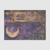 PAPIER MOUSSELINE PAPIER DE TISSU DÉCOUPABLE DE LA LUNE ET DU CHÂTEA (Recto)