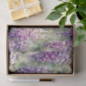 PAPIER MOUSSELINE PAPIER DE TISSU DÉCOUPAGE WISTERIA ROMANTIQUE (Cadeau)