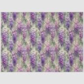 PAPIER MOUSSELINE PAPIER DE TISSU DÉCOUPAGE WISTERIA ROMANTIQUE (Recto)