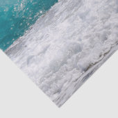 Papier Mousseline papier de tissu des ondes océaniques (Détail)