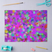 Papier Mousseline papier de tissu d'étoiles psychédélique (Artisanat)