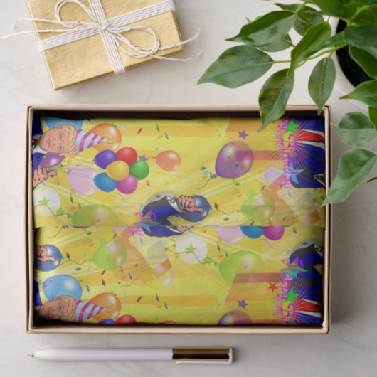 Papier Mousseline papier de tissu donald trump (Cadeau)