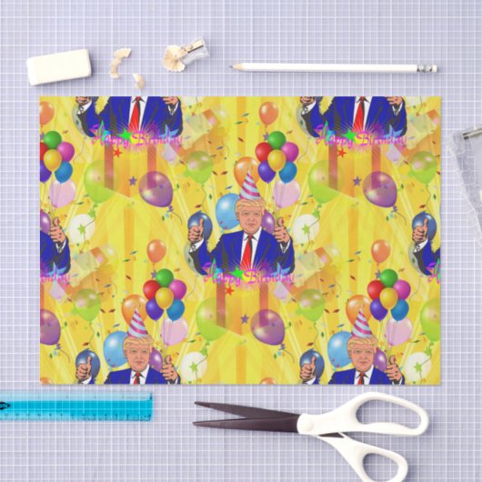 Papier Mousseline papier de tissu donald trump