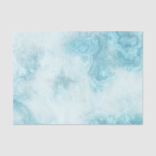 Papier Mousseline papier de tissu en marbre bleu (Recto)