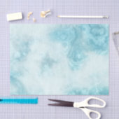 Papier Mousseline papier de tissu en marbre bleu (Artisanat)