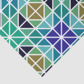 Papier Mousseline papier de tissu en mosaïque triangles (Détail)