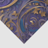 Papier Mousseline papier de tissu en spirales de filigree (Détail)