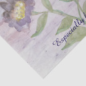 Papier Mousseline Papier de tissu Extraordinaire grandes fleurs viol (Détail)