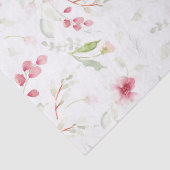 Papier Mousseline Papier de tissu floral expressif à aquarelle moder (Détail)