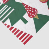 Papier Mousseline papier de tissu forestier des arbres de noël (Détail)