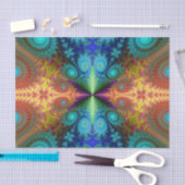 Papier Mousseline papier de tissu fractal en spirale (Artisanat)