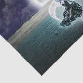 Papier Mousseline papier de tissu goth moon angel (Détail)