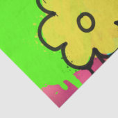 Papier Mousseline Papier de tissu Graffiti (Détail)