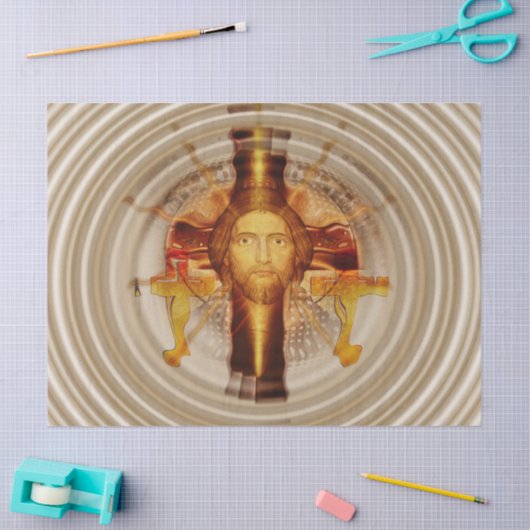 Papier Mousseline papier de tissu jésus résurrection (Artisanat)