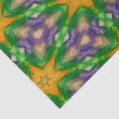 Papier Mousseline Papier de tissu Mardi Gras Stars (Détail)