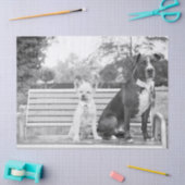 Papier Mousseline Papier de tissu mariage Doggie (Artisanat)