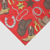 Papier Mousseline Papier de tissu motif occidental du pays (Détail)