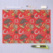 Papier Mousseline Papier de tissu motif occidental du pays (Artisanat)