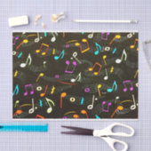 Papier Mousseline papier de tissu notes musicales (Artisanat)