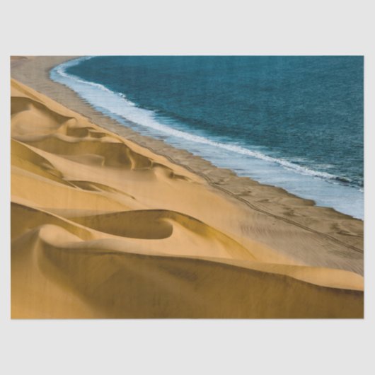 Papier Mousseline papier de tissu océanique et de plage (Recto)