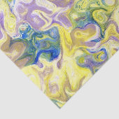 Papier Mousseline papier de tissu pâque marbré (Détail)