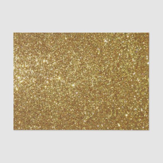 Papier Mousseline Papier de tissu parties scintillant or (Recto)