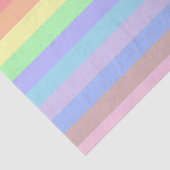 Papier Mousseline Papier de tissu Pastel Rainbow Stripes (Détail)