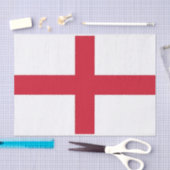 Papier Mousseline Papier de tissu patriotique avec drapeau d'Anglete (Artisanat)