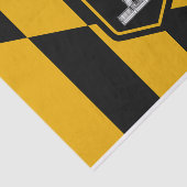 Papier Mousseline Papier de tissu patriotique avec drapeau de Baltim (Détail)