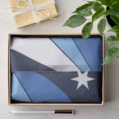 Papier Mousseline Papier de tissu patriotique avec drapeau de Columb (Cadeau)