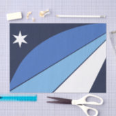 Papier Mousseline Papier de tissu patriotique avec drapeau de Columb (Artisanat)