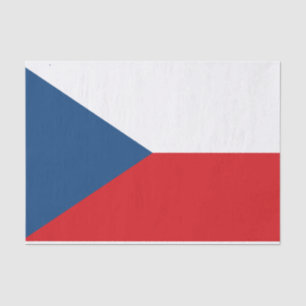 Papier Mousseline Papier de tissu patriotique avec drapeau de Czechi