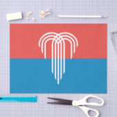 Papier Mousseline Papier de tissu patriotique avec drapeau de Kansas (Artisanat)