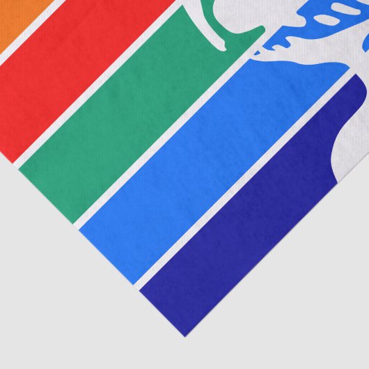 Papier Mousseline Papier de tissu patriotique avec drapeau de Saint- (Détail)