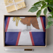 Papier Mousseline Papier de tissu patriotique avec drapeau des Samoa (Cadeau)