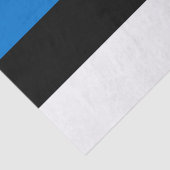 Papier Mousseline Papier de tissu patriotique avec drapeau d'Estonie (Détail)
