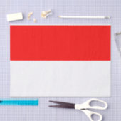 Papier Mousseline Papier de tissu patriotique avec drapeau d'Indonés (Artisanat)