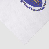 Papier Mousseline Papier de tissu patriotique avec drapeau du Massac (Détail)