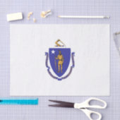 Papier Mousseline Papier de tissu patriotique avec drapeau du Massac (Artisanat)