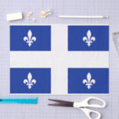 Papier Mousseline Papier de tissu patriotique avec drapeau du Québec (Artisanat)