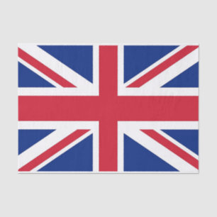 Papier Mousseline Papier de tissu patriotique avec drapeau du Royaum