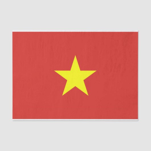 Papier Mousseline Papier de tissu patriotique avec drapeau du Vietna (Recto)
